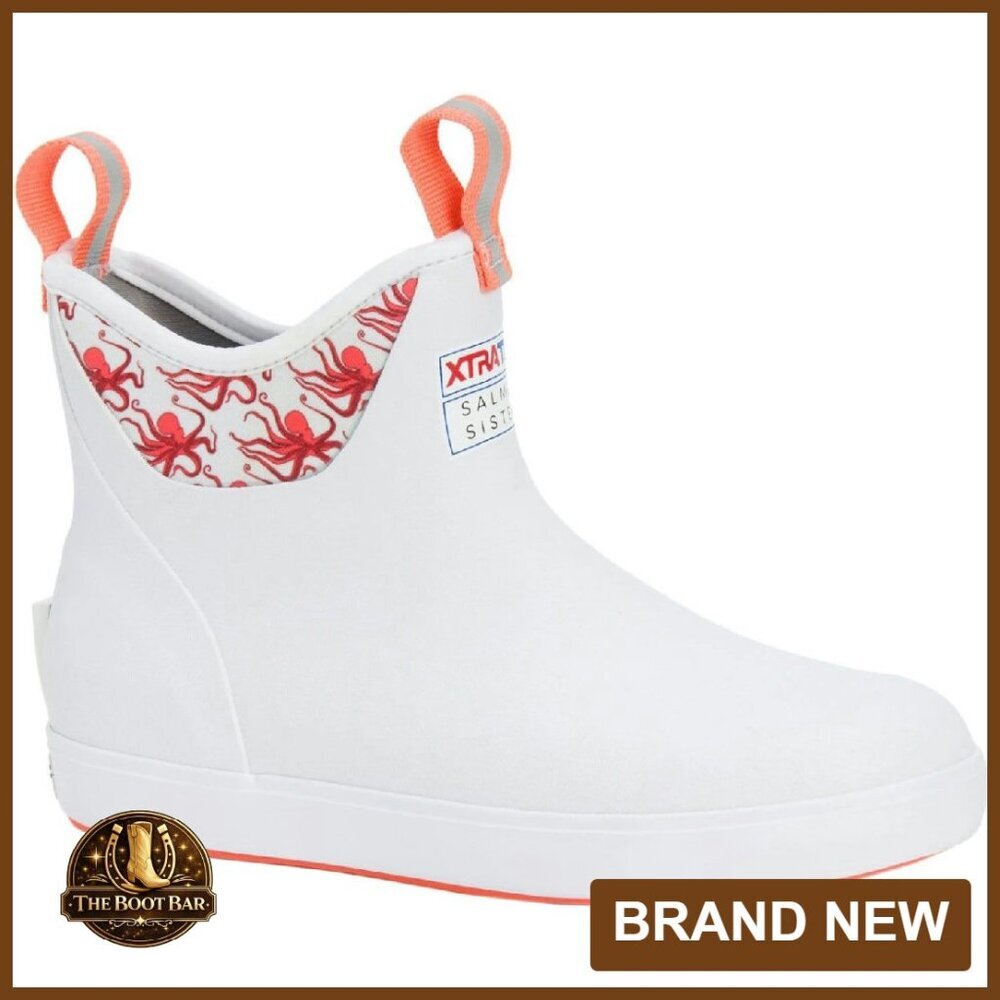 Women's 6 Inch Ankle Deck Boots Waterproof Slip-Resistant Fishing